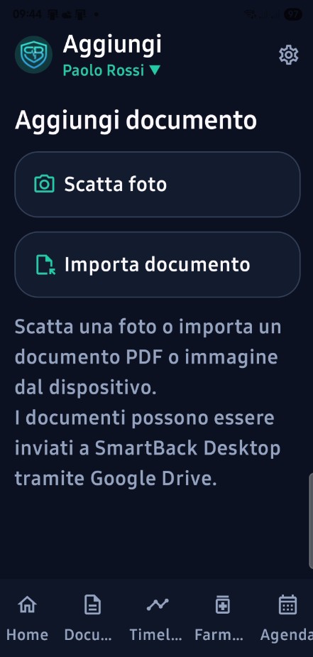 Companion · Aggiungi documento